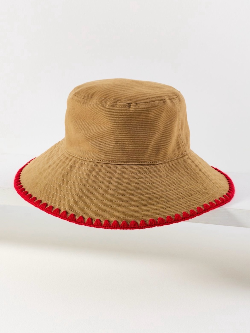 Anthropologie Whipstitch Bucket Hat